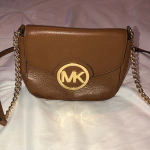 Brown & Gold Michael Kors Crossbody Bag